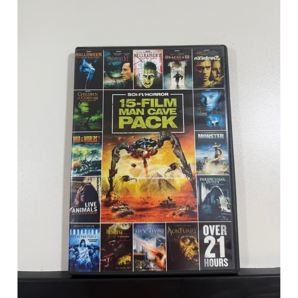Echo Bridge 15-Film Man Cave Pack DVD Set Sci-Fi Horror Halloween Hellraiser